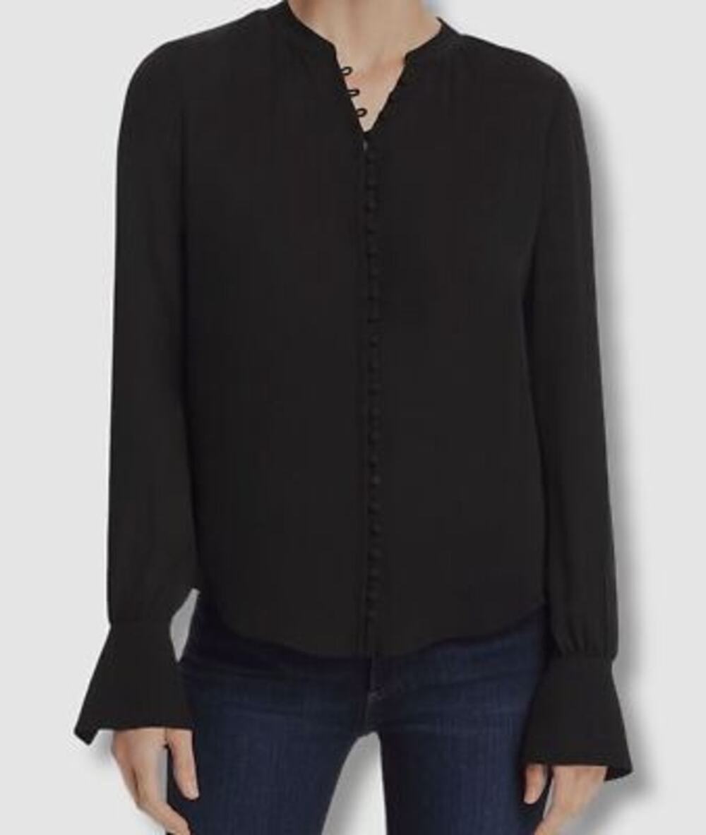 JOIE Tariana Silk Top in Caviar